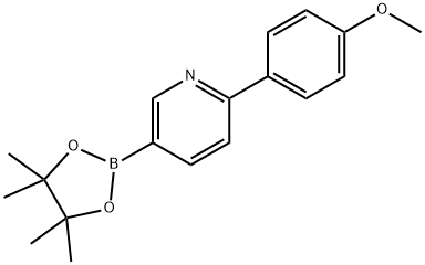 2-(4-Methoxyphenyl)pyridine-5-boronic acid pinacol ester 구조식 이미지