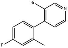 3-Bromo-4-(2-methyl-4-fluorophenyl)pyridine Structure