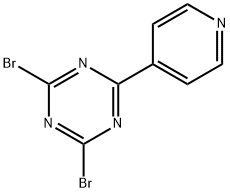 2,4-Dibromo-6-(4-pyridyl)-1,3,5-triazine 구조식 이미지