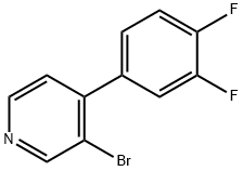 3-Bromo-4-(3,4-difluorophenyl)pyridine Structure