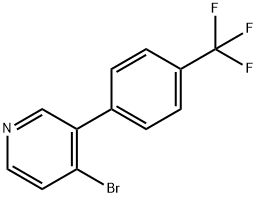 4-Bromo-3-(4-trifluoromethylphenyl)pyridine Structure