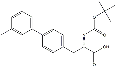 Boc-4-(3-methylphenyl)-L-phenylalanine Structure