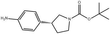 tert-butyl (R)-3-(4-aminophenyl)pyrrolidine-1-carboxylate Structure