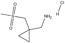 [1-(methanesulfonylmethyl)cyclopropyl]methanamine hydrochloride 구조식 이미지