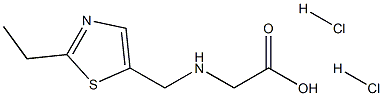 2-{[(2-ethyl-1,3-thiazol-5-yl)methyl]amino}acetic acid dihydrochloride Structure