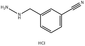 3-(hydrazinylmethyl)benzonitrile hydrochloride Structure