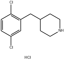 4-[(2,5-dichlorophenyl)methyl]piperidine hydrochloride Structure