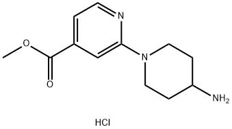 methyl 2-(4-aminopiperidin-1-yl)pyridine-4-carboxylate hydrochloride Structure