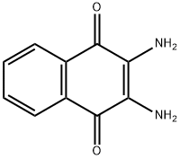 1,4-Naphthalenedione, 2,3-diamino- Structure