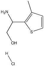 2-amino-2-(3-methylthiophen-2-yl)ethan-1-ol hydrochloride Structure