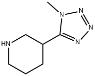 3-(1-methyl-1H-1,2,3,4-tetrazol-5-yl)piperidine Structure
