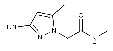 2-(3-amino-5-methyl-1H-pyrazol-1-yl)-N-methylacetamide 구조식 이미지