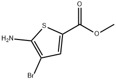 methyl 5-amino-4-bromothiophene-2-carboxylate 구조식 이미지