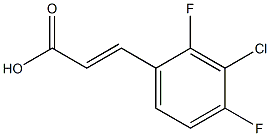 (E)-3-(3-chloro-2,4-difluorophenyl)acrylic acid Structure