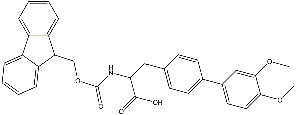 Fmoc-4-(3,4-dimethoxyphenyl)-DL-phenylalanine Structure