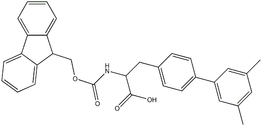 Fmoc-4-(3,5-dimethylphenyl)-DL-phenylalanine Structure