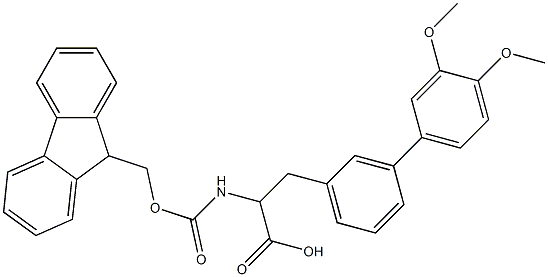 Fmoc-3-(3,4-dimethoxyphenyl)-DL-phenylalanine Structure