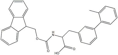 Fmoc-3-(2-methylphenyl)-DL-phenylalanine Structure