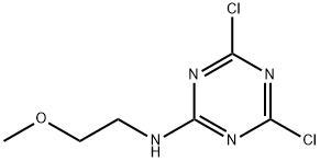 1,3,5-Triazin-2-amine, 4,6-dichloro-N-(2-methoxyethyl)- Structure