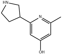 2-methyl-6-(pyrrolidin-3-yl)pyridin-4-ol hydrochloride 구조식 이미지