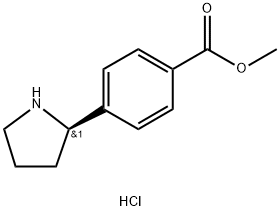 METHYL 4-((2R)PYRROLIDIN-2-YL)BENZOATE HYDROCHLORIDE Structure