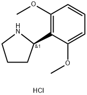 2-((2R)PYRROLIDIN-2-YL)-1,3-DIMETHOXYBENZENE HYDROCHLORIDE Structure