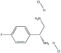 (1R)-1-(4-FLUOROPHENYL)ETHANE-1,2-DIAMINE DIHYDROCHLORIDE Structure