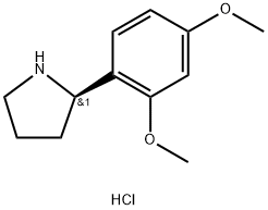 (2R)-2-(2,4-DIMETHOXYPHENYL)PYRROLIDINE HYDROCHLORIDE Structure