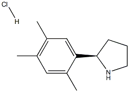 (2R)-2-(2,4,5-TRIMETHYLPHENYL)PYRROLIDINE HCL Structure