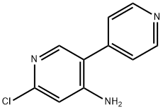 2-Chloro-4-amino-5-(4-pyridyl)pyridine 구조식 이미지