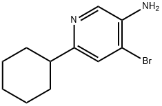 4-Bromo-3-amino-6-(cyclohexyl)pyridine Structure