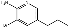 2-Amino-3-bromo-5-(n-propyl)pyridine 구조식 이미지