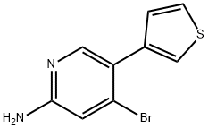 4-Bromo-2-amino-5-(3-thienyl)pyridine 구조식 이미지