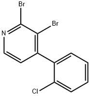 2,3-Dibromo-4-(2-chlorophenyl)pyridine Structure