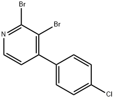 2,3-Dibromo-4-(4-chlorophenyl)pyridine Structure