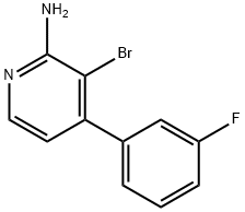 2-Amino-3-bromo-4-(3-fluorophenyl)pyridine Structure