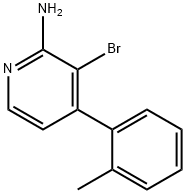 2-Amino-3-bromo-4-(2-tolyl)pyridine Structure