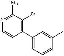 2-Amino-3-bromo-4-(3-tolyl)pyridine Structure