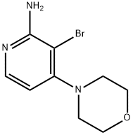 2-Amino-3-bromo-4-(morpholino)pyridine Structure