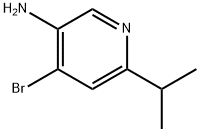 4-Bromo-3-amino-6-(iso-propyl)pyridine 구조식 이미지