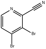 3,4-Dibromo-2-cyanopyridine Structure