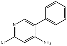2-Chloro-4-amino-5-phenylpyridine 구조식 이미지