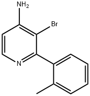 3-BROMO-2-(2-METHYLPHENYL)PYRIDIN-4-AMINE 구조식 이미지