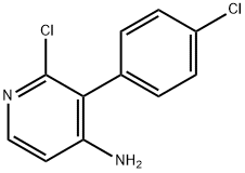 2-CHLORO-4-AMINO-3-(4-CHLOROPHENYL)PYRIDINE Structure