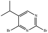 2,4-Dibromo-5-(iso-propyl)pyrimidine Structure