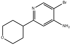 5-BROMO-2-(OXAN-4-YL)PYRIDIN-4-AMINE Structure