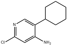 2-Chloro-4-amino-5-(cyclohexyl)pyridine Structure