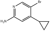 2-Amino-5-bromo-4-(cyclopropyl)pyridine Structure