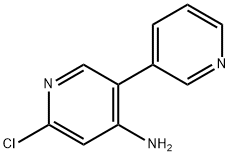 2-Chloro-4-amino-5-(3-pyridyl)pyridine Structure