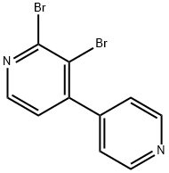 2,3-Dibromo-4-(4-pyridyl)pyridine 구조식 이미지